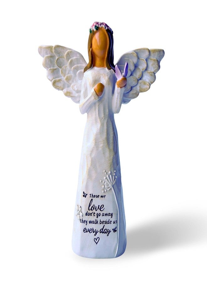 DUDULOVY Sympathy Gifts for Loss of Loved One, 5.5" Angel Memorial Gift for Loss of Dad Mom Grandmother, Angel Figurine for Bereavement Remembrance Grief - Image 1